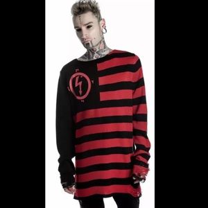 KILLSTAR x MARILYN MANSON Striped Sweater